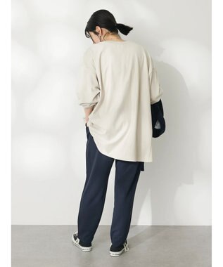 CRAFT STANDARD BOUTIQUE プリント裏毛チュニック Ivory