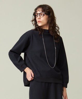 J.PRESS YORK STREET 【WOMEN】ボトルネックプルオーバー ネイビー系
