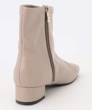 ANY 【LLサイズ有り】ソフトタッチローヒールブーツ ベージュ