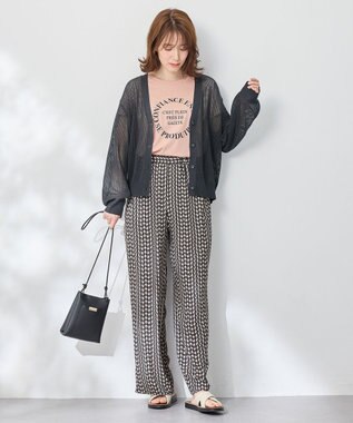 ANY メッシュカーディガン チャコール