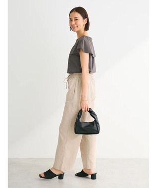 Green Parks オフショル風カットプルオーバー Gray