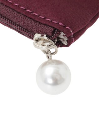 Maison de FLEUR シャイニーリボンティッシュケース Bordeaux