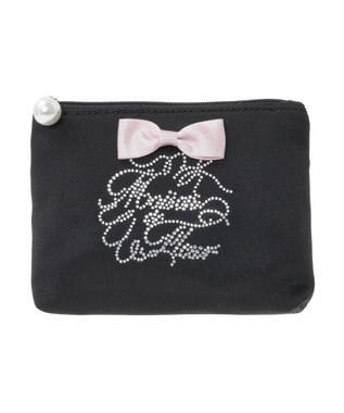 Maison de FLEUR シャイニーリボンティッシュケース Black