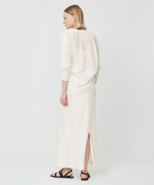 BEIGE， BURDOCK / Iラインスカート White