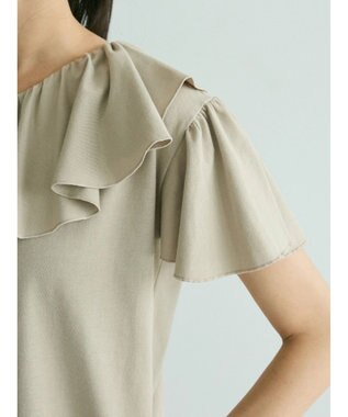 CRAFT STANDARD BOUTIQUE フリルデザインTee Gray Beige