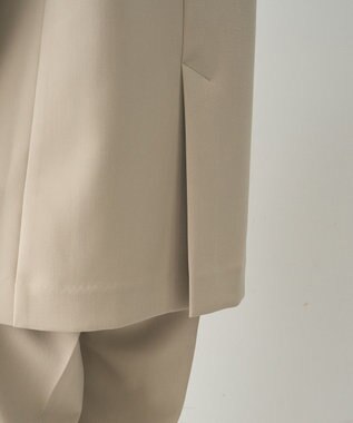 YECCA VECCA ストレッチノーカラージャケット Light Beige