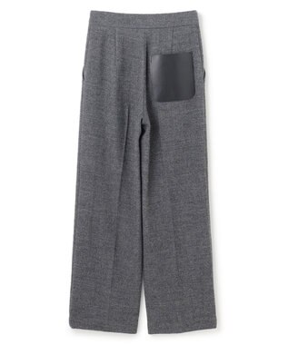 BEIGE， MILLAM / フェイクレザーパッチワイドパンツ Md Gray