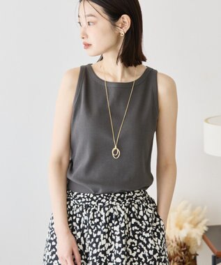 AMERICAN HOLIC ワッフルタンクトップ Charcoal Gray