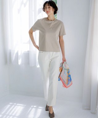 23区 【先行予約/WEB＆一部店舗限定カラーあり】ハイエンド クルーネック Tシャツ [WEB＆一部店舗限定カラー]ベージュ系