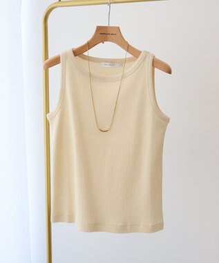 AMERICAN HOLIC ワッフルタンクトップ Ecru