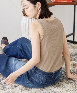 AMERICAN HOLIC ワッフルタンクトップ Light Beige