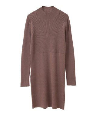 earth music&ecology ニットミニワンピース Mocha