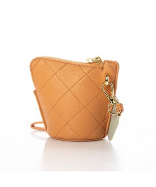 UNBILLION cachecache キルティングポーチ付きスマホストラップセット オレンジ