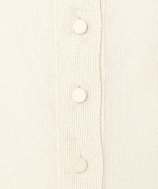 BEIGE， MOISE / シアーニット　5分袖カーディガン Ecru