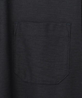 JOSEPH ABBOUD MOUNTAIN 【SPACE／UNISEX】オーガニックコットンスラブプレーティング天竺 ポロシャツ ネイビー系