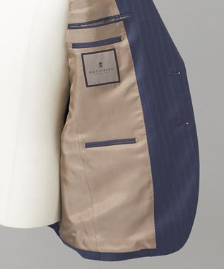 GOTAIRIKU 【DORMEUIL】AMADEUS365 スーツ（ネイビーストライプ） ネイビー系1