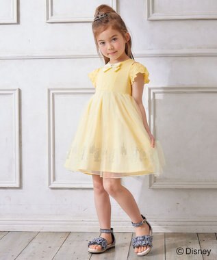 ANY KIDS 【ディズニープリンセス】ドレス風 ワンピース クリーム<ベル>