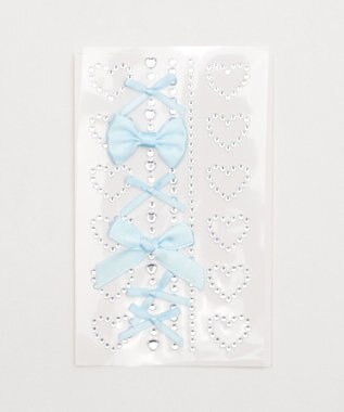 WEGO フェイスデコステッカー サックス