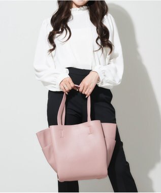 LA BAGAGERIE 【MONICA】収納いっぱいA4トート ダークピンク