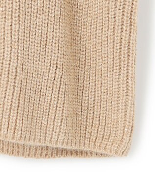 23区 L 【洗える】スパンコールバルキー クロップド ニット ベージュ系