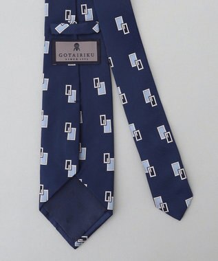 GOTAIRIKU 【日本製】西陣ネクタイ_小紋柄 ブルー系4