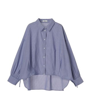 earth music&ecology ＴＲキュプラドロストシャツ Blue