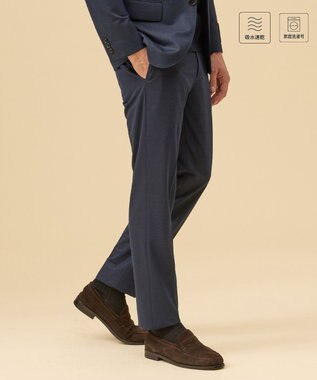 J.PRESS MEN 夏に嬉しい6つの高機能【J.PRESS-POOL WOOL】【セットアップ対応】ジャージーセットアップ スラックス