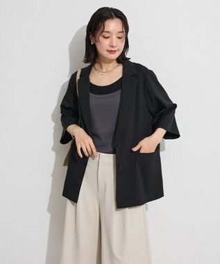 Green Parks シングル半袖ジャケット Black