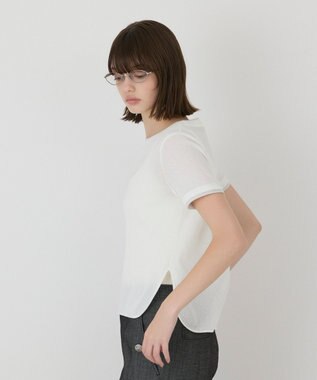 GRACE CONTINENTAL シアーテレコカットトップ ホワイト