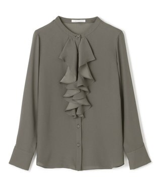 BEIGE， 【WEB限定】MAKALU / フリルブラウス C.Grey