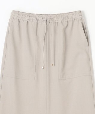 ANY 【接触冷感/UVケア/ウエストゴム/洗濯機可能】イージケアタイトスカート グレージュ