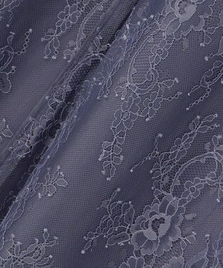 ANY SIS 【Lily Calin】クラシックナローレース ドレス スモーキーブルー