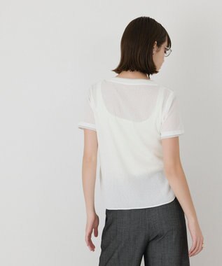 GRACE CONTINENTAL シアーテレコカットトップ ホワイト