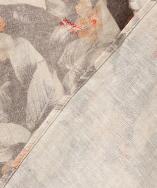 JOSEPH ABBOUD ボタニカルプリント7分袖シャツ ライトグレー系6