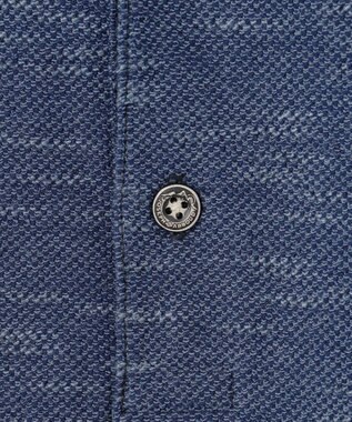 JOSEPH ABBOUD MOUNTAIN 【オーガニックコットン/JAPANファブリック】 スラブカノコ アウトドアポロ ブルー系