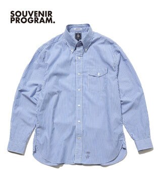 J.PRESS MEN 【J.PRESS ORIGINALS】【UNISEX】Cotton Broad Cloth B.D. Shirt / Baggy-Fit