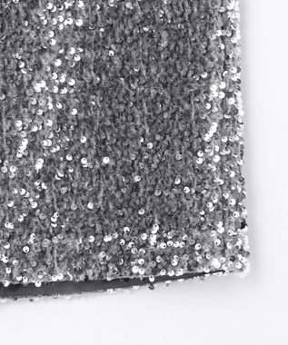 NAVE 【Nave・洗える】スパンコール スカート シルバー系