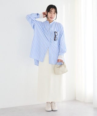 CRAFT STANDARD BOUTIQUE フクレジャカードIラインスカート Ivory