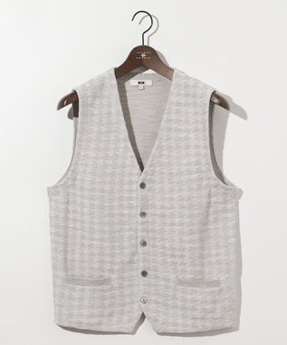 【イタリア糸使用/清涼感/軽い/洗える/サスティナブル】スラブギマ ニット ベスト