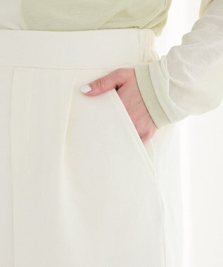 CRAFT STANDARD BOUTIQUE フクレジャカードIラインスカート Ivory