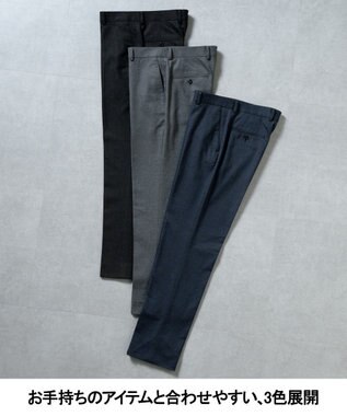 GOTAIRIKU 仕事で着られる 秋冬の綿パン【吸湿発熱/ストレッチ】ソフトサーモ ストレッチコットンパンツ グレー系8