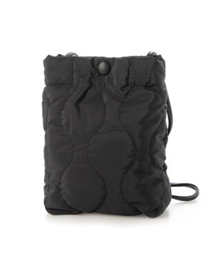 UNBILLION cachecache ナイロンキルティングスマホショルダー ブラック