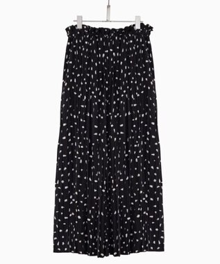 FORFORMO Pleated Skirt プリーツスカート プリントブラック
