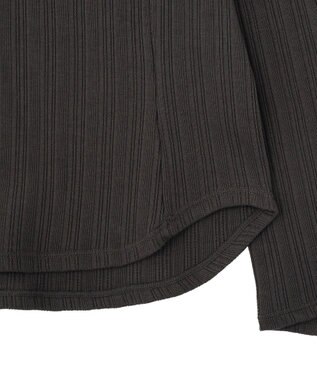 Green Parks チェーンリブカットプルオーバー Charcoal Gray