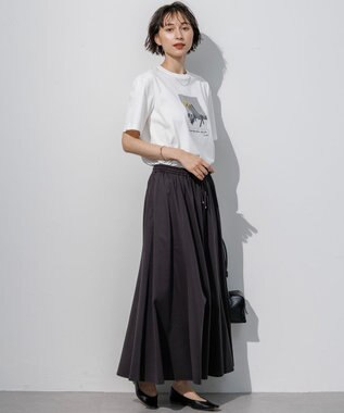 23区 L Lauren Rolwing コラボ グラフィックプリント Tシャツ オフ×ハット