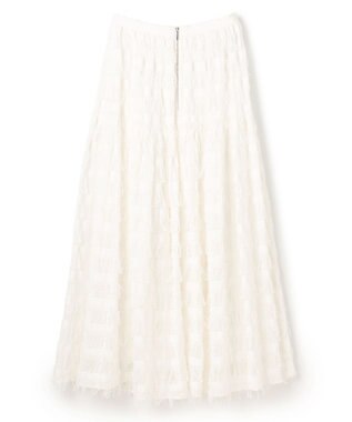 uncrave フリンジレース ティアードスカート オフ