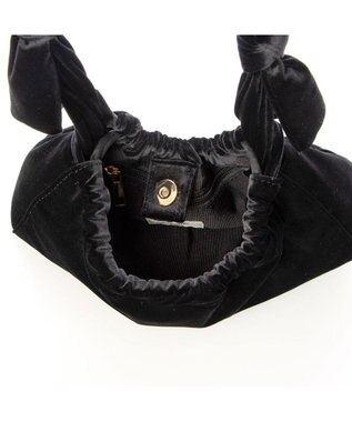 UNBILLION カカトゥ kakatoo / ベルベットリボンバゲットショルダーバッグ ブラック
