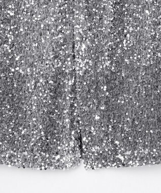 NAVE 【Nave・洗える】スパンコール スカート シルバー系