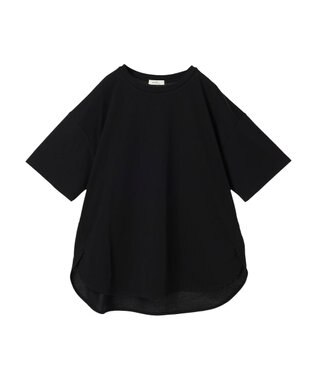 earth music&ecology ラウンドチュニックＴ Black