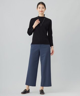 J.PRESS LADIES 【WEB限定】3WAYマーブル スカーフリングネックレス ネイビー系